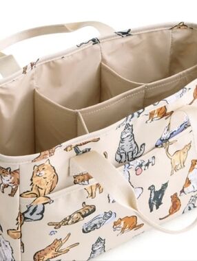 Vera Bradley Organizer Tote In Polyester NWT. A Cat's Life Decor